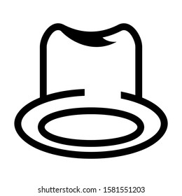 hat icon isolated sign symbol vector illustration - high quality black style vector icons
