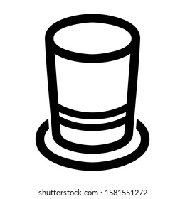 hat icon isolated sign symbol vector illustration - high quality black style vector icons
