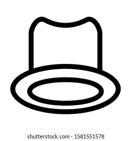 hat icon isolated sign symbol vector illustration - high quality black style vector icons
