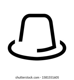 hat icon isolated sign symbol vector illustration - high quality black style vector icons
