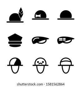 hat icon isolated sign symbol vector illustration - Collection of high quality black style vector icons
