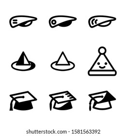 hat icon isolated sign symbol vector illustration - Collection of high quality black style vector icons

