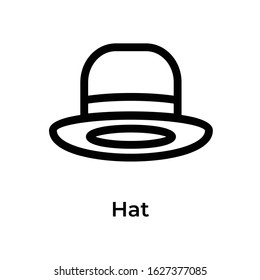 Hat Icon Line Clothes and Fashion, Trendy Design