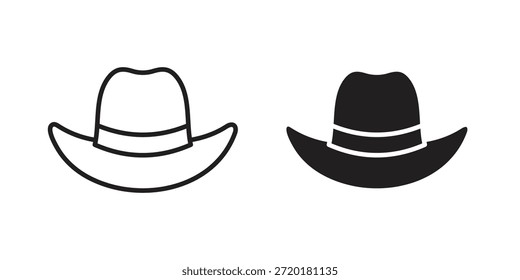 Hat icon in line design. Simple icon vector