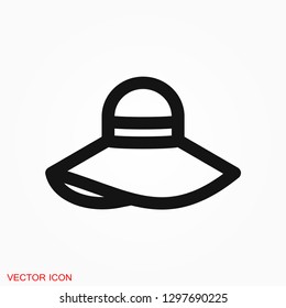 Hat icon logo, illustration, vector sign symbol for design