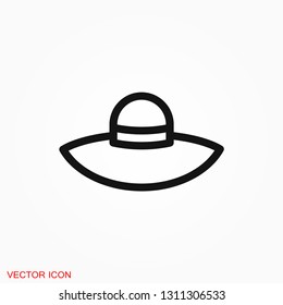 Hat icon logo, illustration, vector sign symbol for design