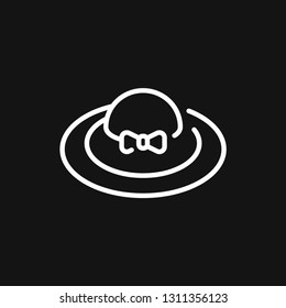 Hat icon logo, illustration, vector sign symbol for design