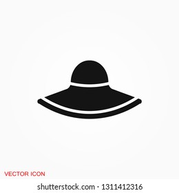 Hat icon logo, illustration, vector sign symbol for design