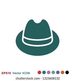 Hat icon logo. illustration, vector sign symbol for design.