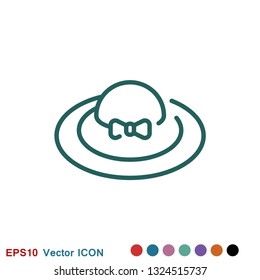 Hat icon logo, illustration, vector sign symbol for design