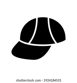 Icono de sombrero o logotipo símbolo de signo aislado ilustración vectorial - iconos vectoriales de estilo negro de alta calidad
