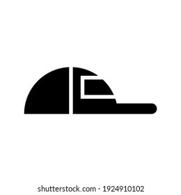 Icono de sombrero o logotipo símbolo de signo aislado ilustración vectorial - iconos vectoriales de estilo negro de alta calidad
