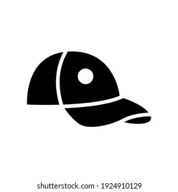 Hut-Symbol oder Logo einzeln auf Zeichensymbolen, Vektorgrafik - hochwertige Vektorsymbole in schwarzem Stil

