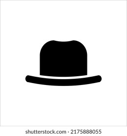 Icono de sombrero o logotipo símbolo de signo aislado ilustración vectorial