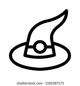 Icono de sombrero o logotipo símbolo de signo aislado ilustración vectorial - iconos vectoriales de estilo negro de alta calidad
