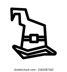 Icono de sombrero o logotipo símbolo de signo aislado ilustración vectorial - iconos vectoriales de estilo negro de alta calidad
