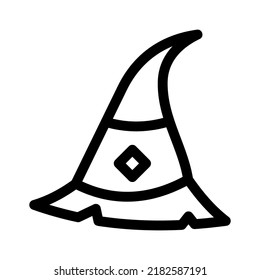 Icono de sombrero o logotipo símbolo de signo aislado ilustración vectorial - iconos vectoriales de estilo negro de alta calidad
