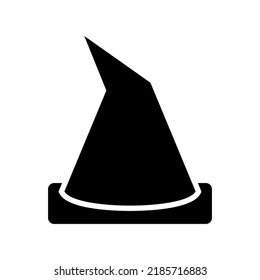 Icono de sombrero o logotipo símbolo de signo aislado ilustración vectorial - iconos vectoriales de estilo negro de alta calidad
