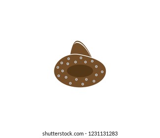 Hat icon logo vector