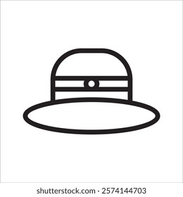 hat icon on a white background