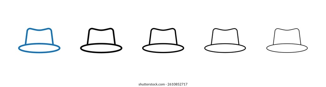 Hat icon Outline vector logo for web ui