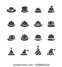 hat icon set