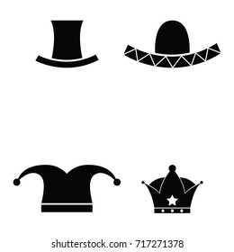 hat icon set