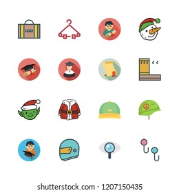 hat icon set. vector set about santa claus, visibility, helmet and diploma icons set.