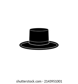 conjunto de iconos de sombrero, símbolo de signo de conjunto de vector de sombrero