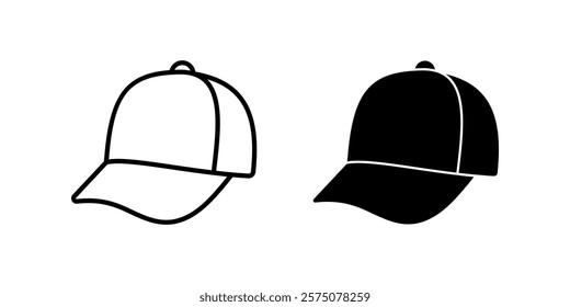 Hat Icon set.Symbol isolated white background. vector illustration. color editable.