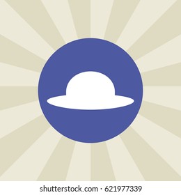 hat icon. sign design. background