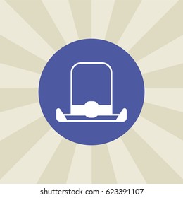 hat icon. sign design. background