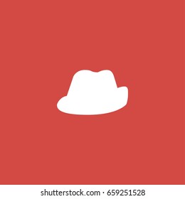 hat icon. sign design. red background