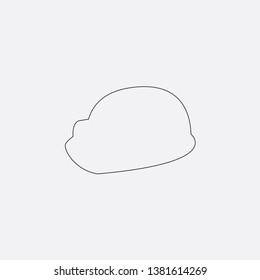 hat icon sign signifier vector