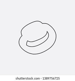 hat icon sign signifier vector