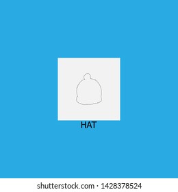 hat icon sign signifier vector