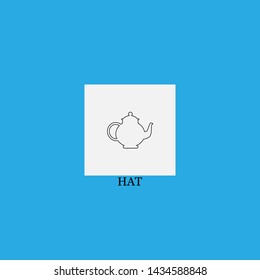 hat icon sign signifier vector