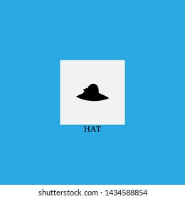 hat icon sign signifier vector