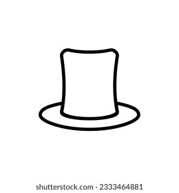 hat icon simple design in white background