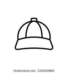 Icono de sombrero diseño simple en fondo blanco