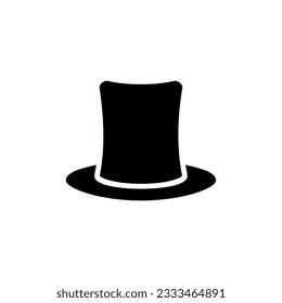 Icono de sombrero diseño simple en fondo blanco