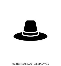 hat icon simple design in white background