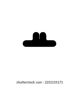Hat icon. Simple style hat big sale poster background symbol. Hat logo design element. Hat t-shirt printing. Vector for sticker.