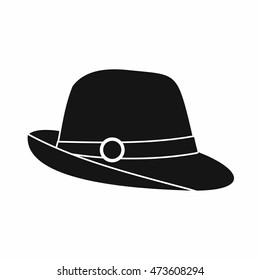 Hat icon in simple style isolated on white background. Headwear symbol