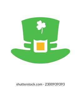hat icon, St. Patrick's Day on a white background, vector illustration