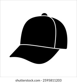 Hat Icon Symbol isolated white background. vector illustration. color editable.