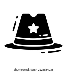 hat icon, trendy Style, Isolated on White Background, Stock vector illustrations.