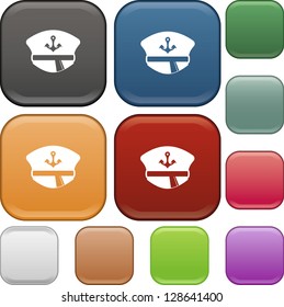Hat,, icon, vector, button