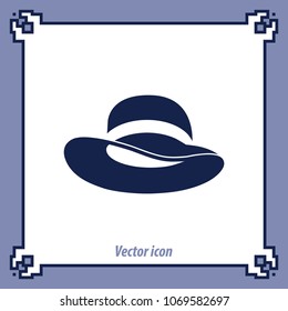 Hat icon, vector design element