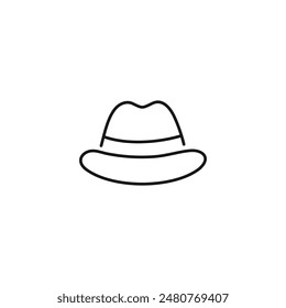 Hat icon vector. EPS 10 editable vector